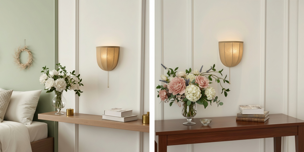 Fablune wall lamp matching room options