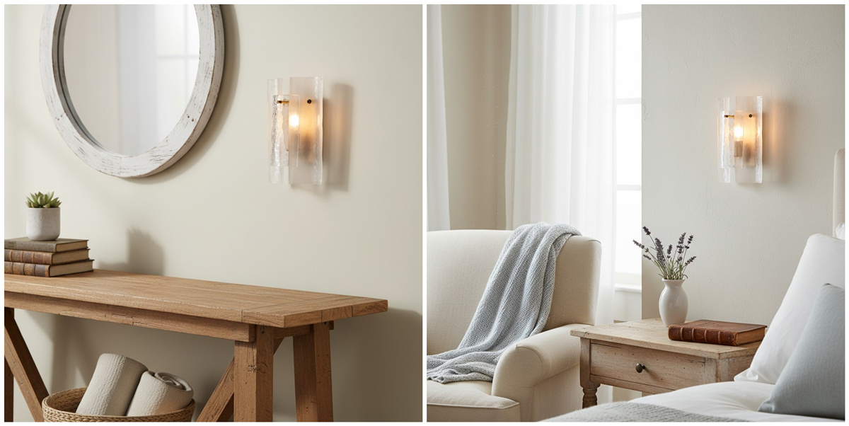 Velora wall lamp placement combinations
