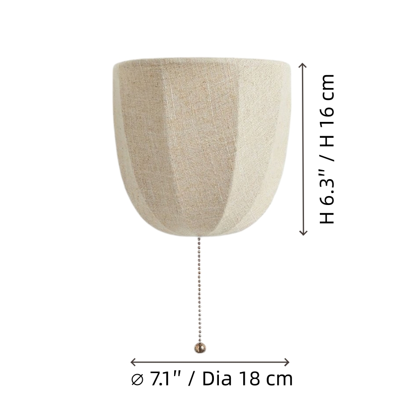 Fablune wall lamp size diagram