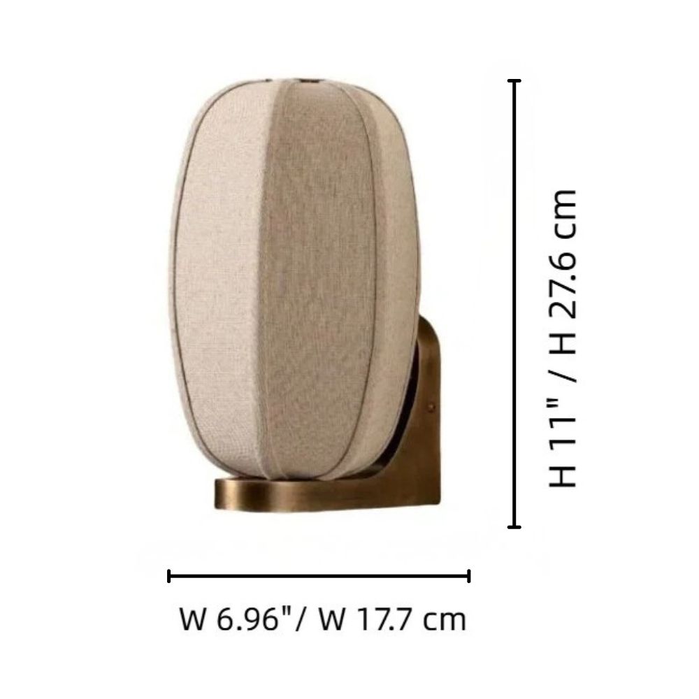 Loomis wall light size diagram