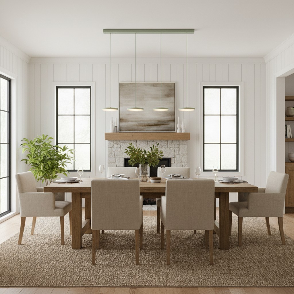 Feranox pendant light above a dining table