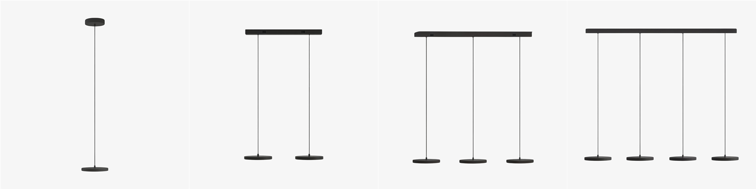 Feranox pendant light size options