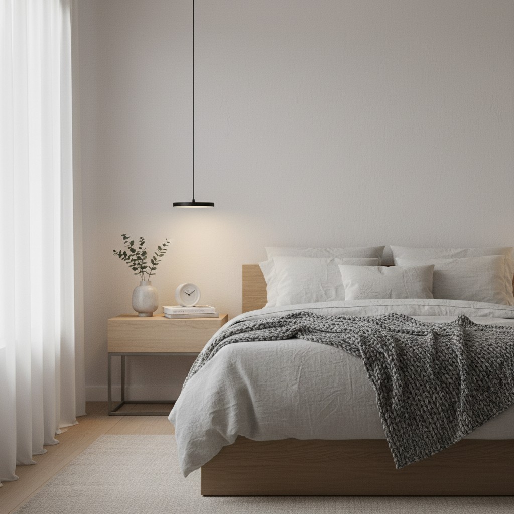 Feranox pendant light in a bedroom