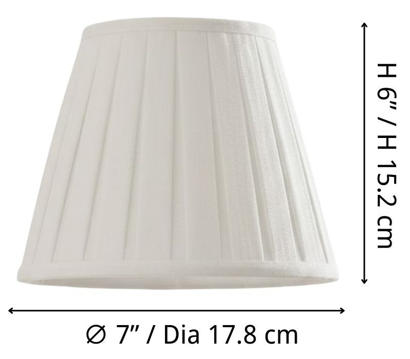 Luvora lampshade size diagram