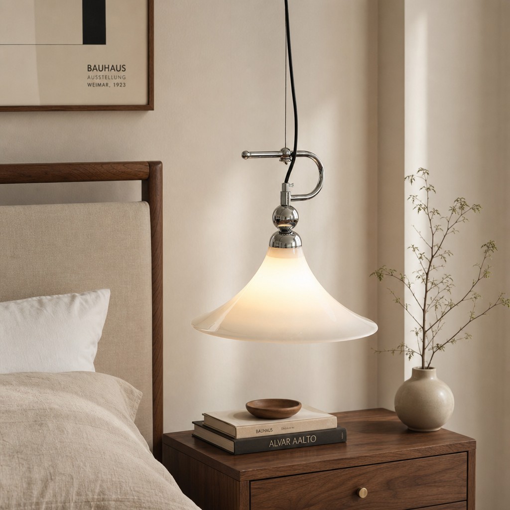 Kallera Magnolia Pendant Light in bedroom setting