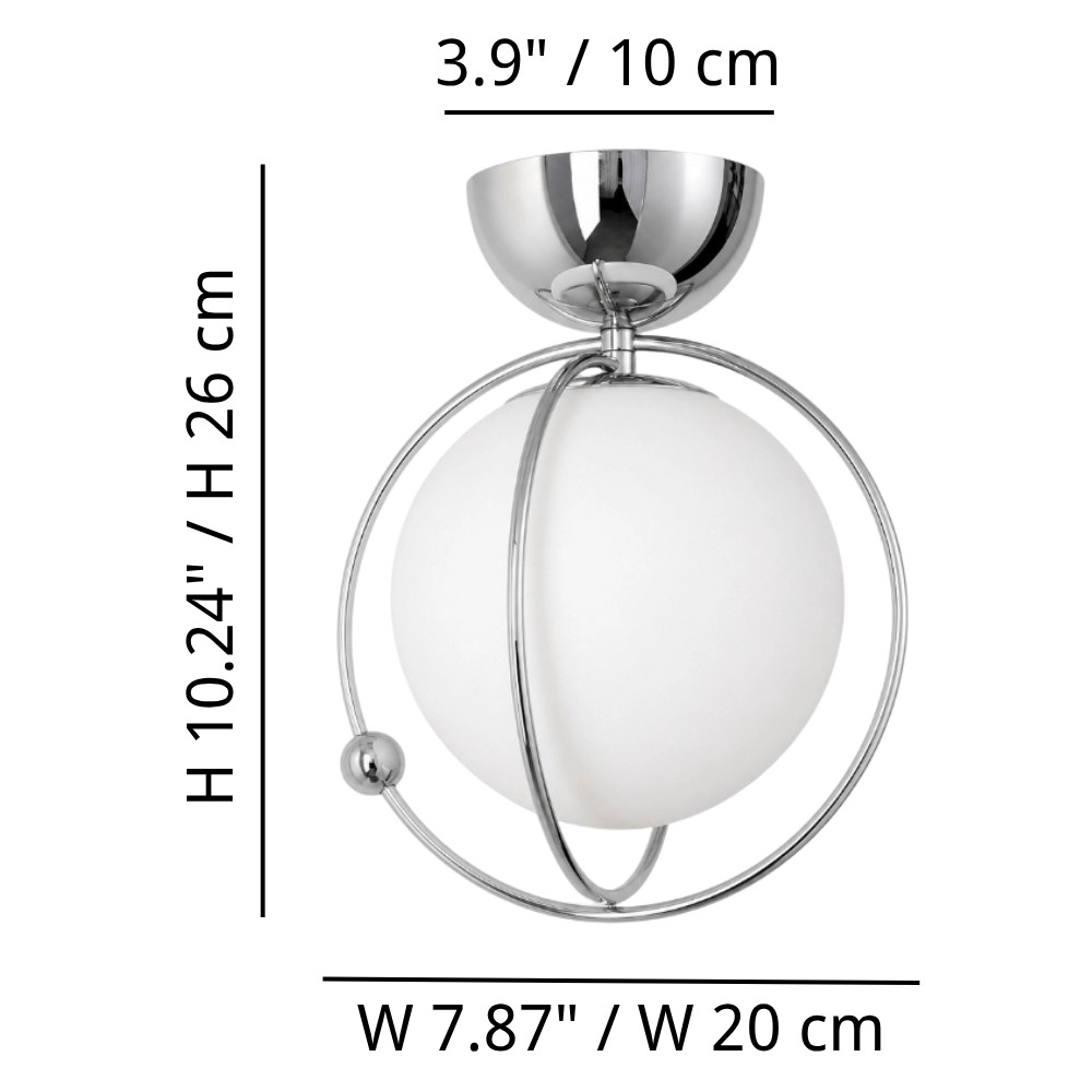 Kallera Planet Ceiling Light dimensions