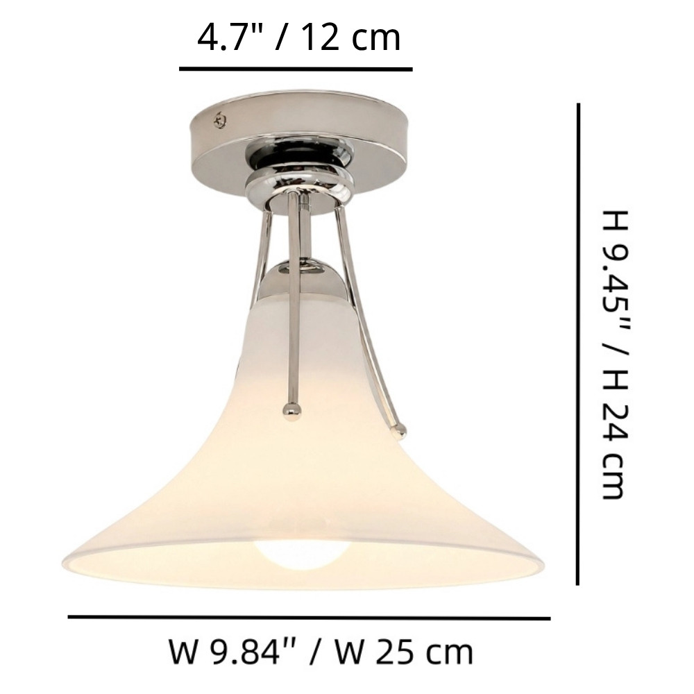 Kallera ceiling lamp size diagram