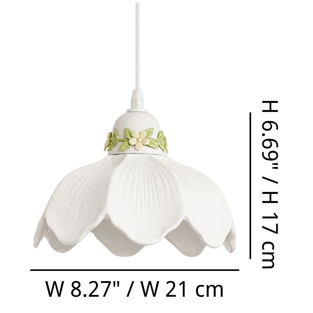 Cazelle Flower Pendant Lamp dimensions