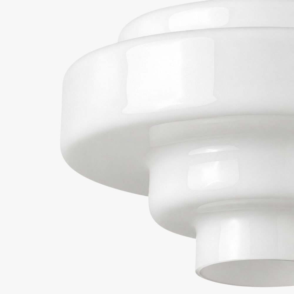 Close detail of the Koloro glass shade layers
