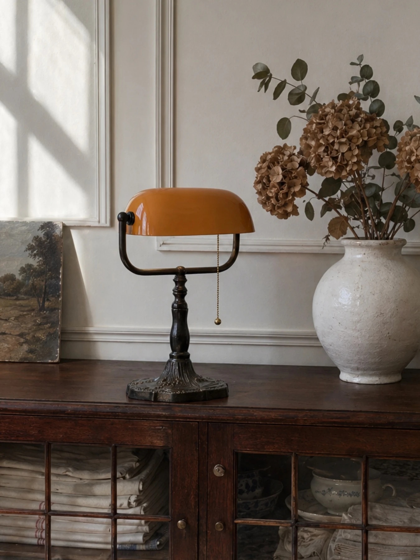 Tiffany lamp in a real home setting