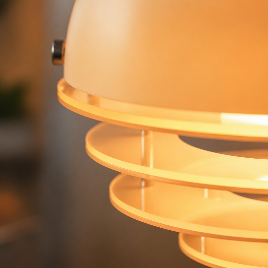 Handcrafted glowing shade composition