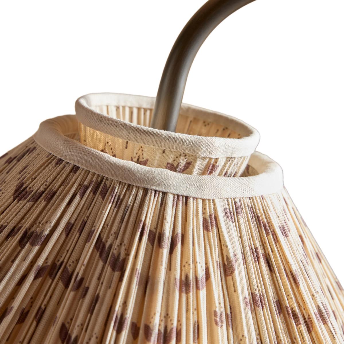 Gooseneck and lampshade collar detail