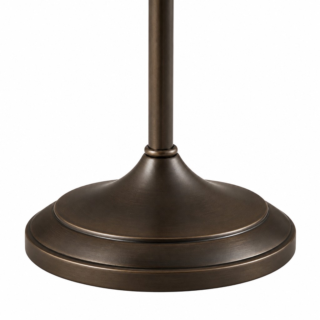 Metal floor lamp base detail