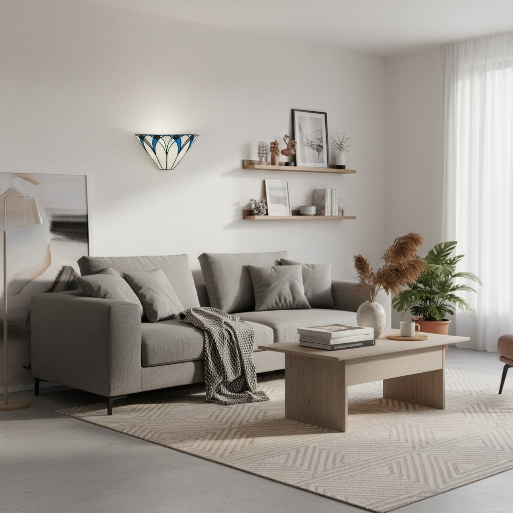 TF Allanton wall lamp living room scene