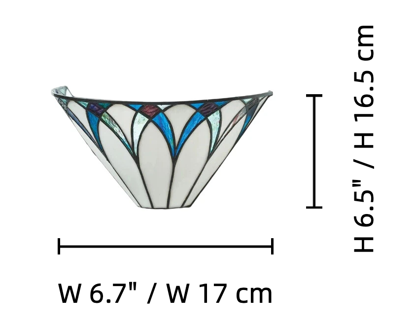 TF Allanton wall lamp size reference