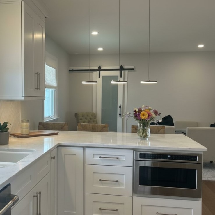 Customer room featuring Feranox pendant light
