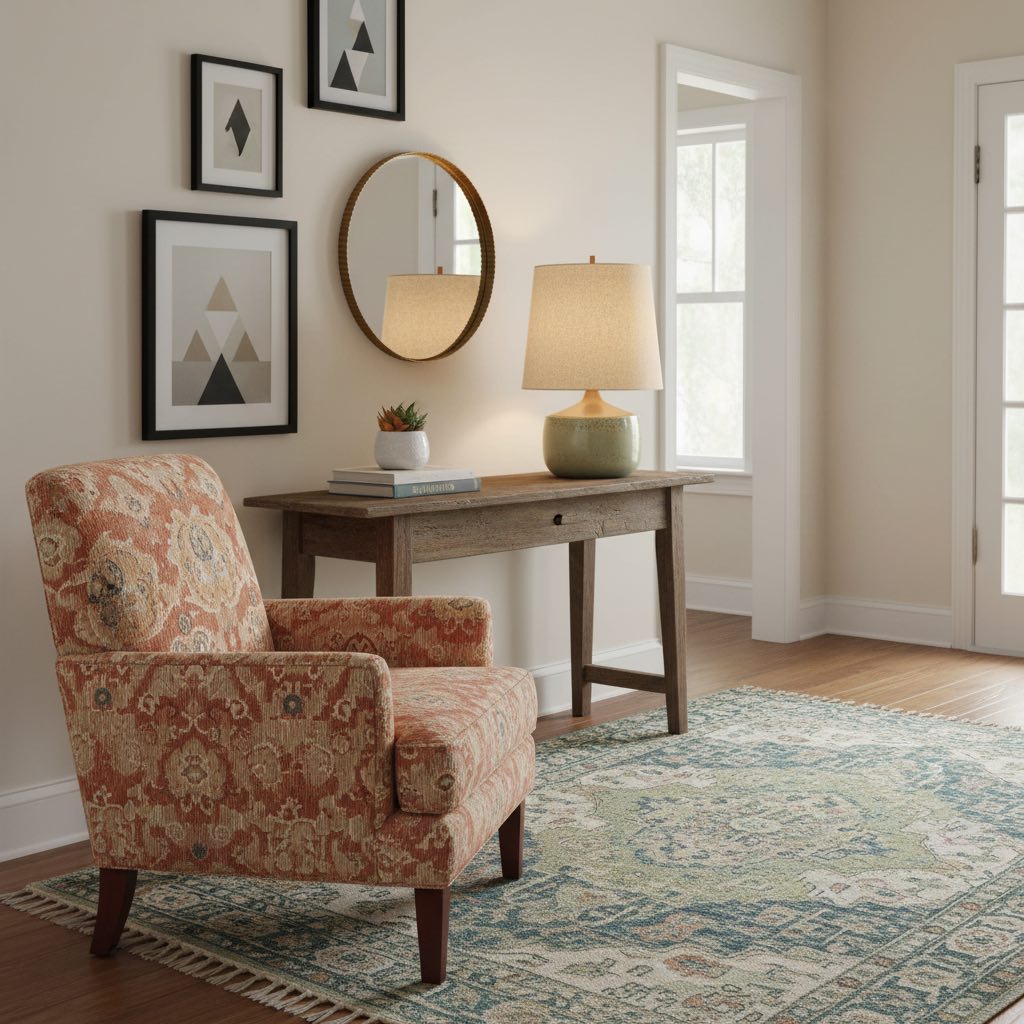 Customer interior photo featuring the Avero table lamp