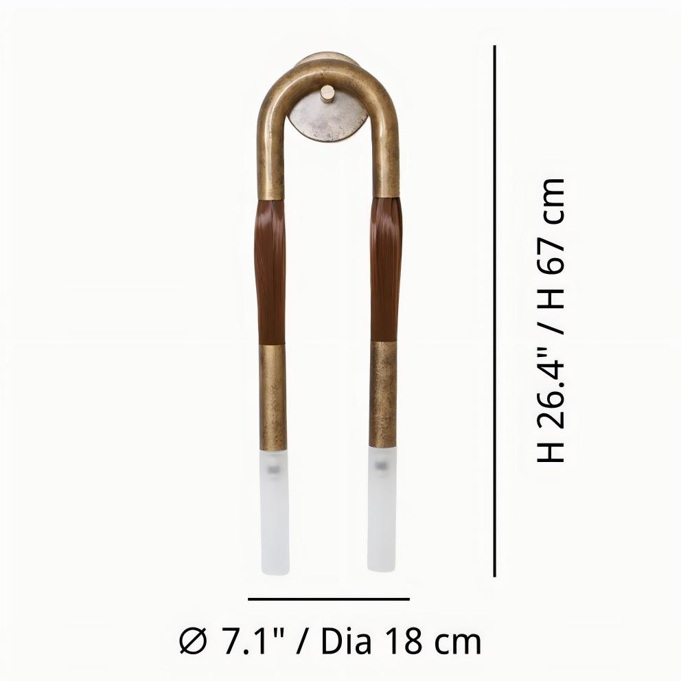 Strandia wall sconce size diagram