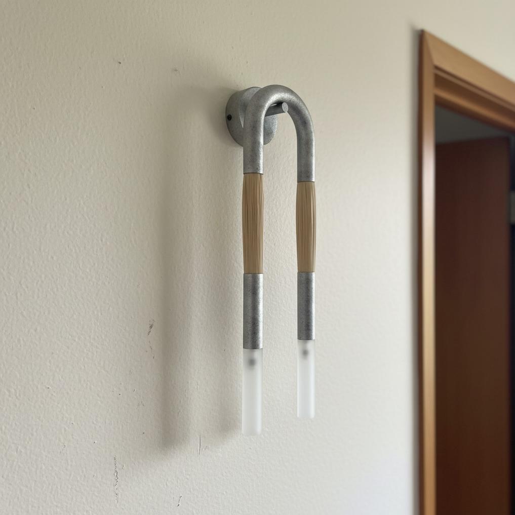 Customer room with nickel Strandia wall sconce