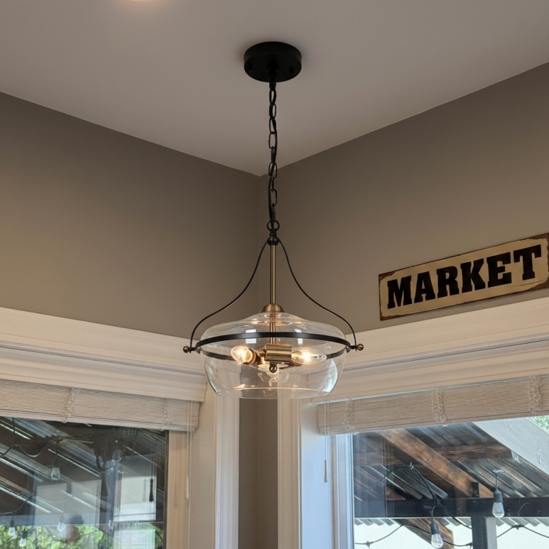 Customer installation photo of Lirra pendant light