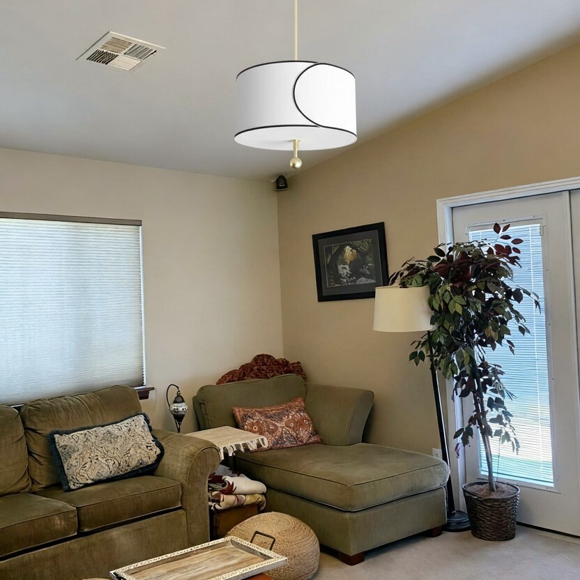 Customer photo of Roven pendant light in a living room