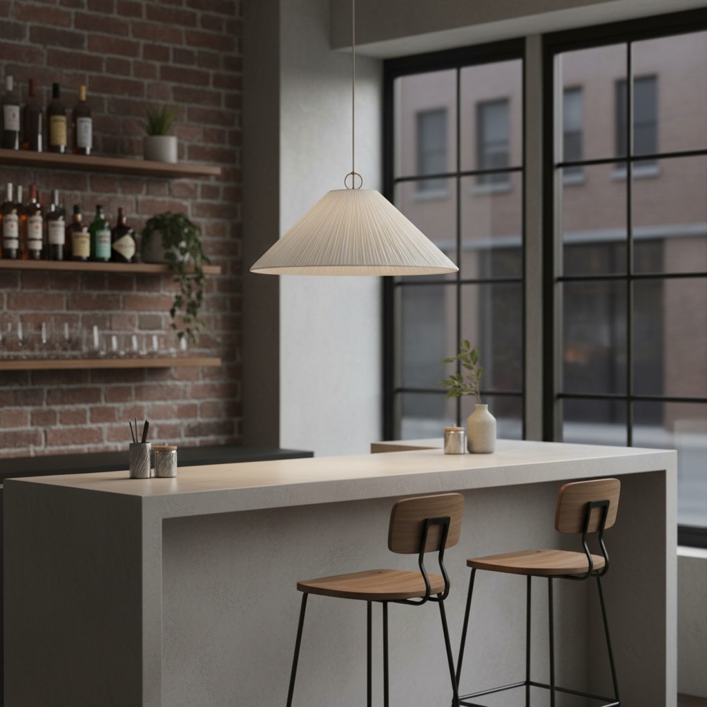 Blossine pendant light over a kitchen island