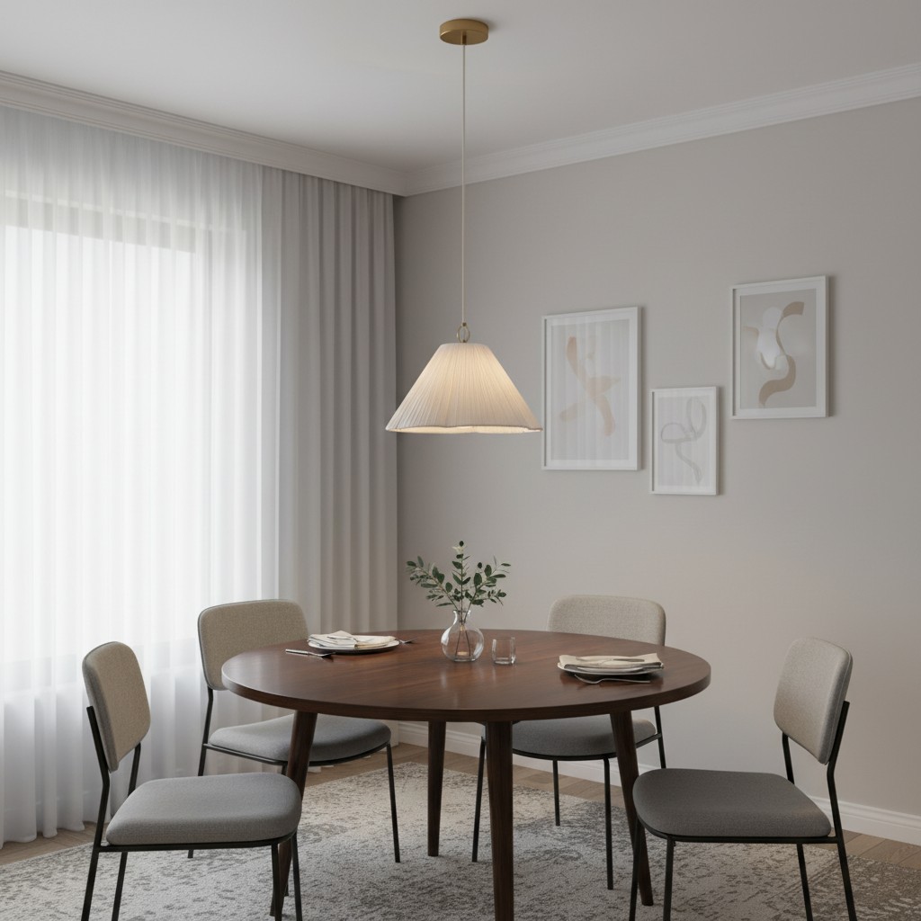 Blossine pendant light above a dining table