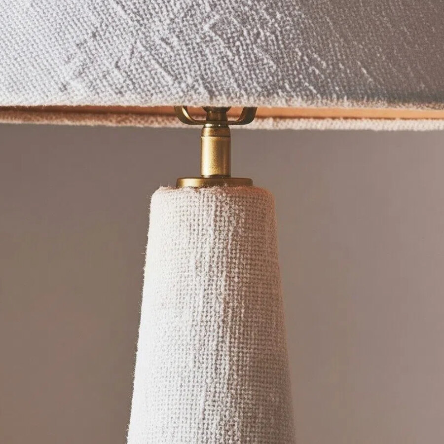 Close view of Ceruna brushed brass detail