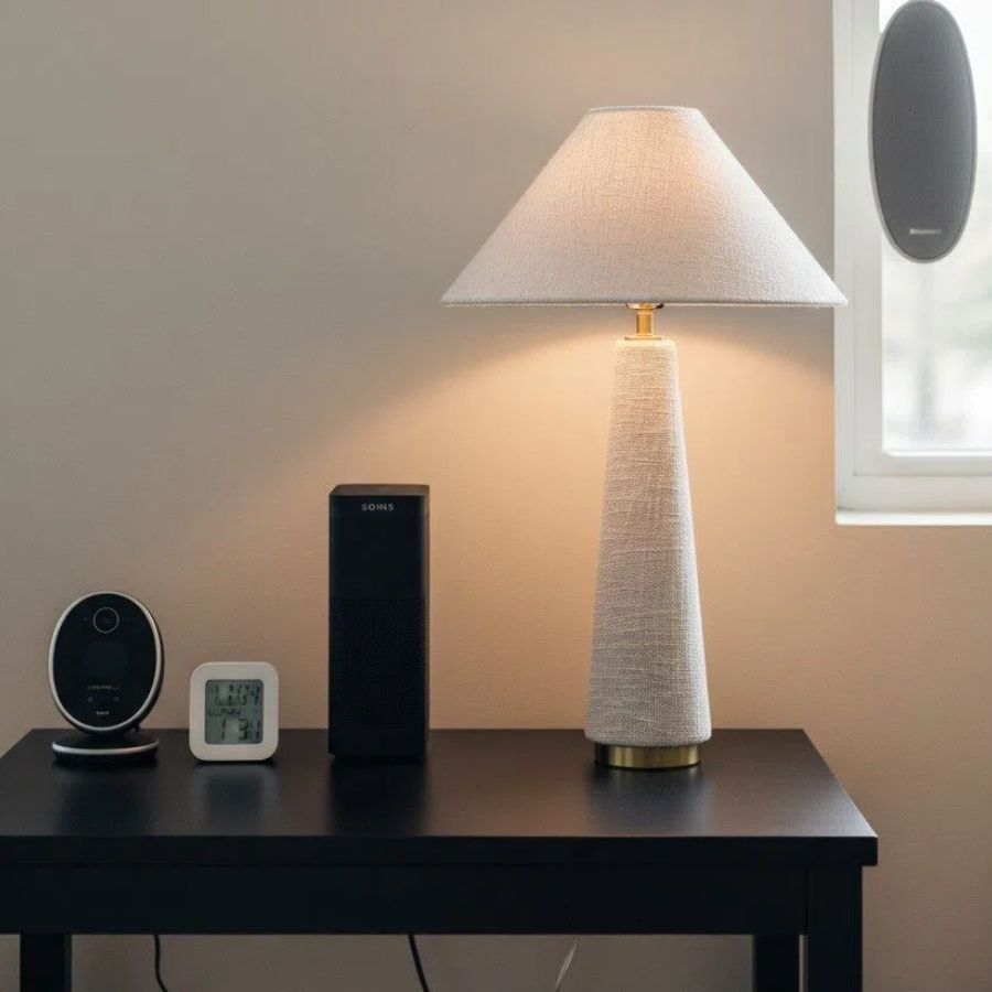 Customer room with Ceruna table lamp
