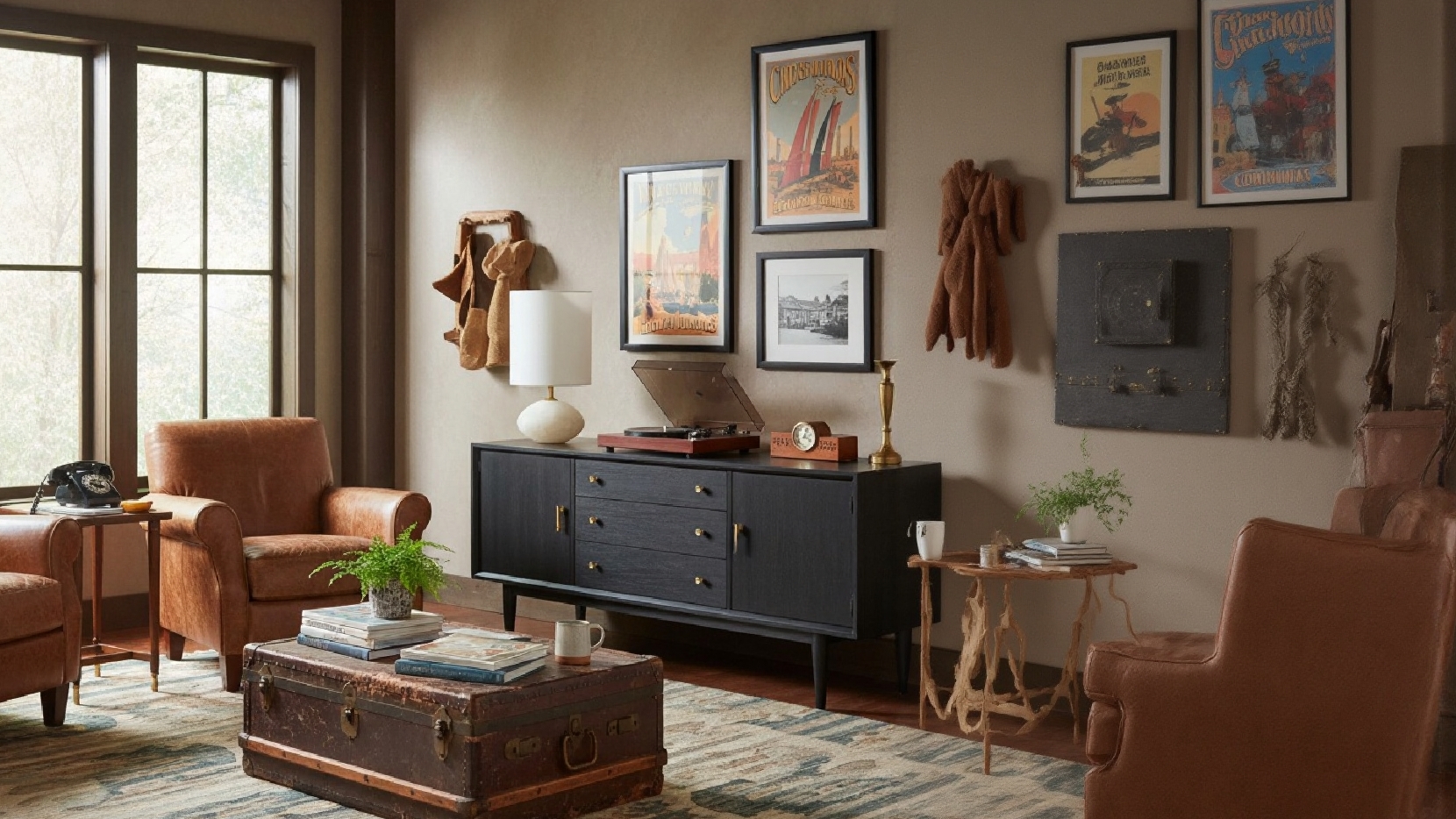 Lámpara de mesa Albi en un elegante escenario interior