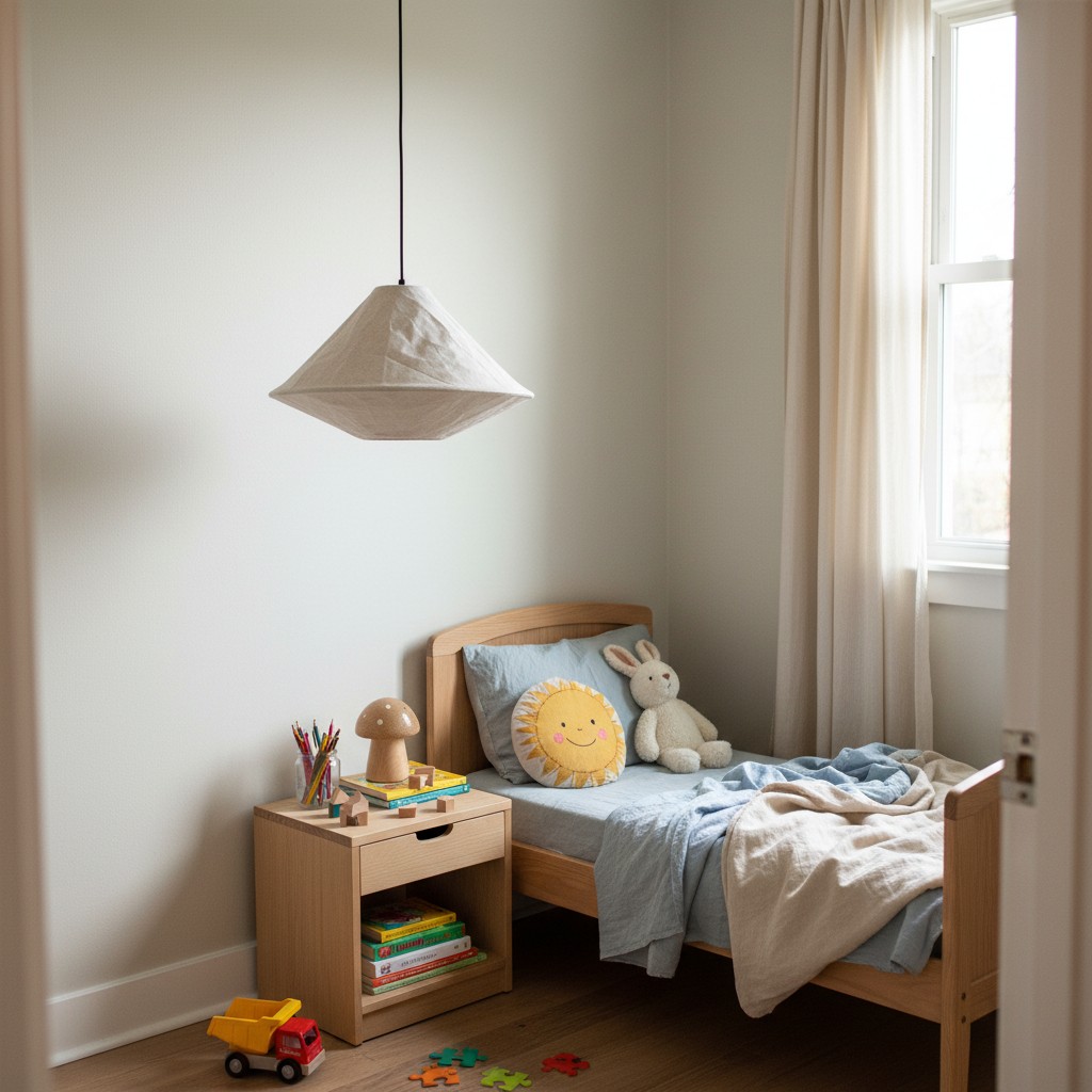 Zalen pendant light in a children's room