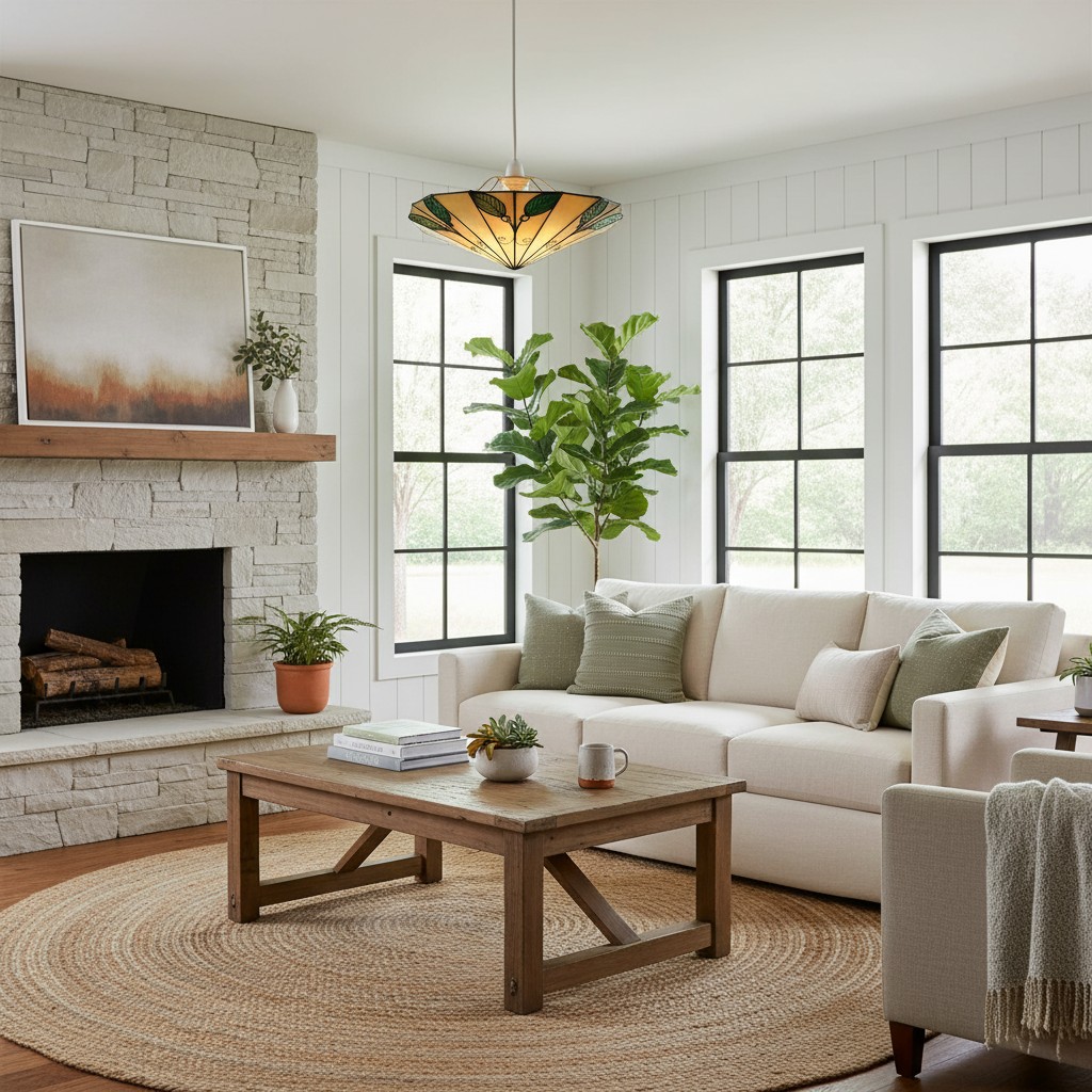 TF Harken pendant light in a living room