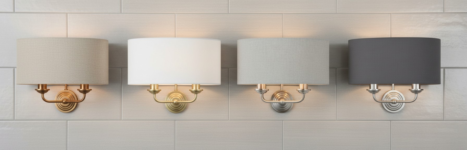 Tela wall sconce shade and finish options