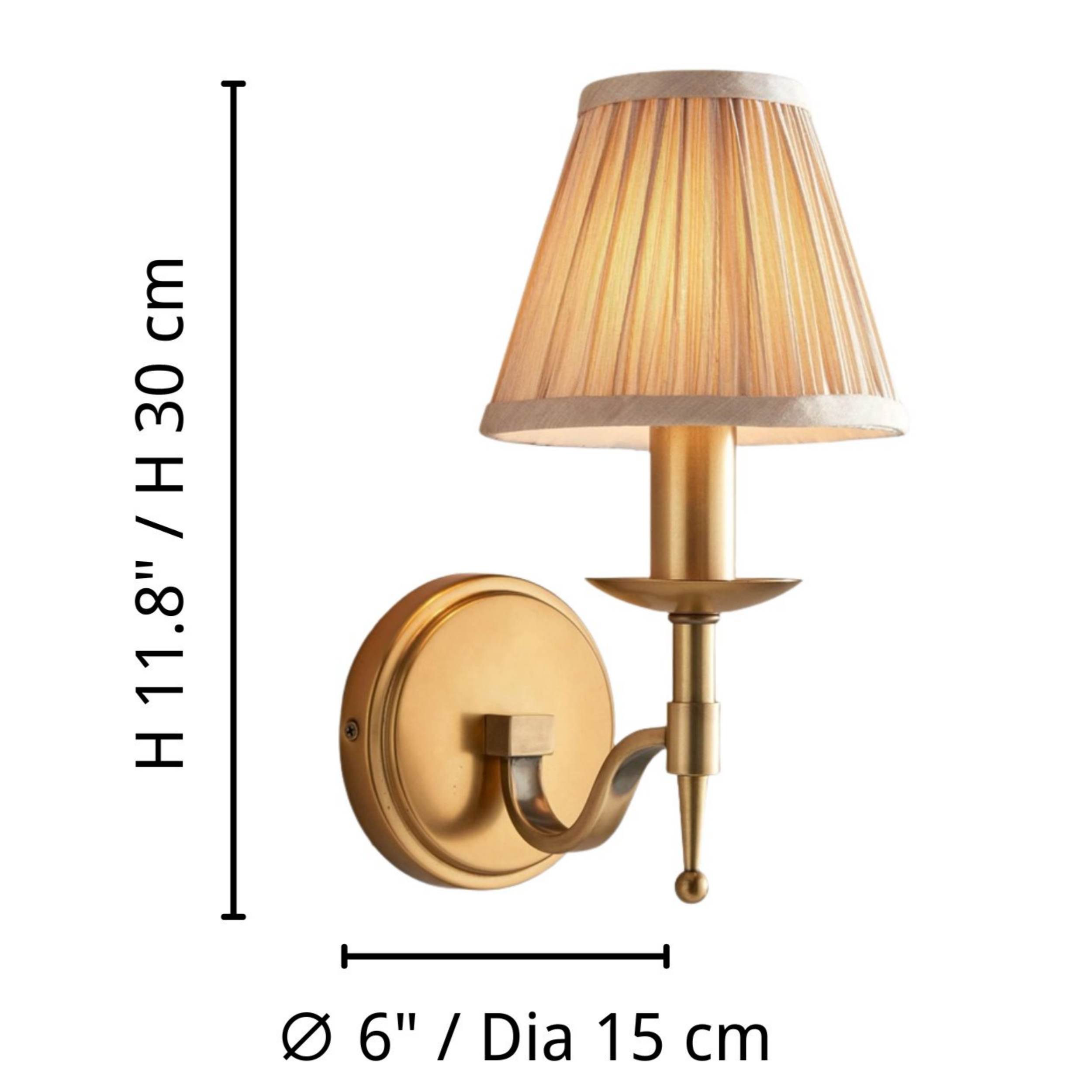 Tela wall light size diagram