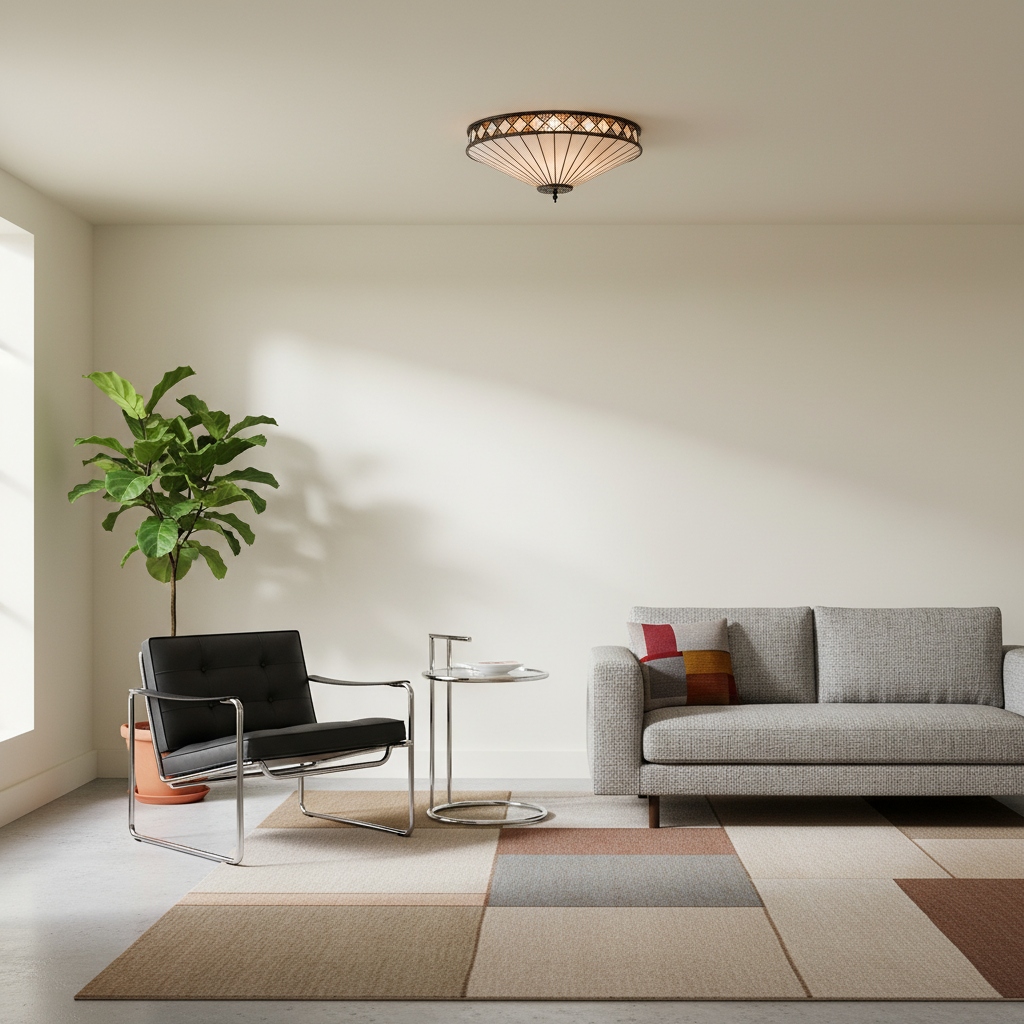 TiffStar ceiling light in a living room