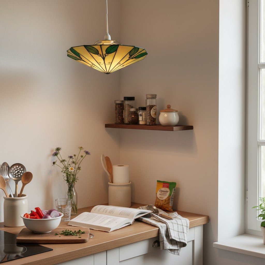 Customer kitchen nook with TF Harken pendant light