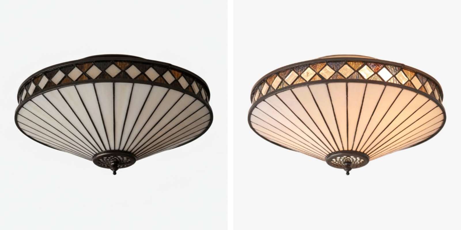Switch light comparison for TiffStar ceiling light