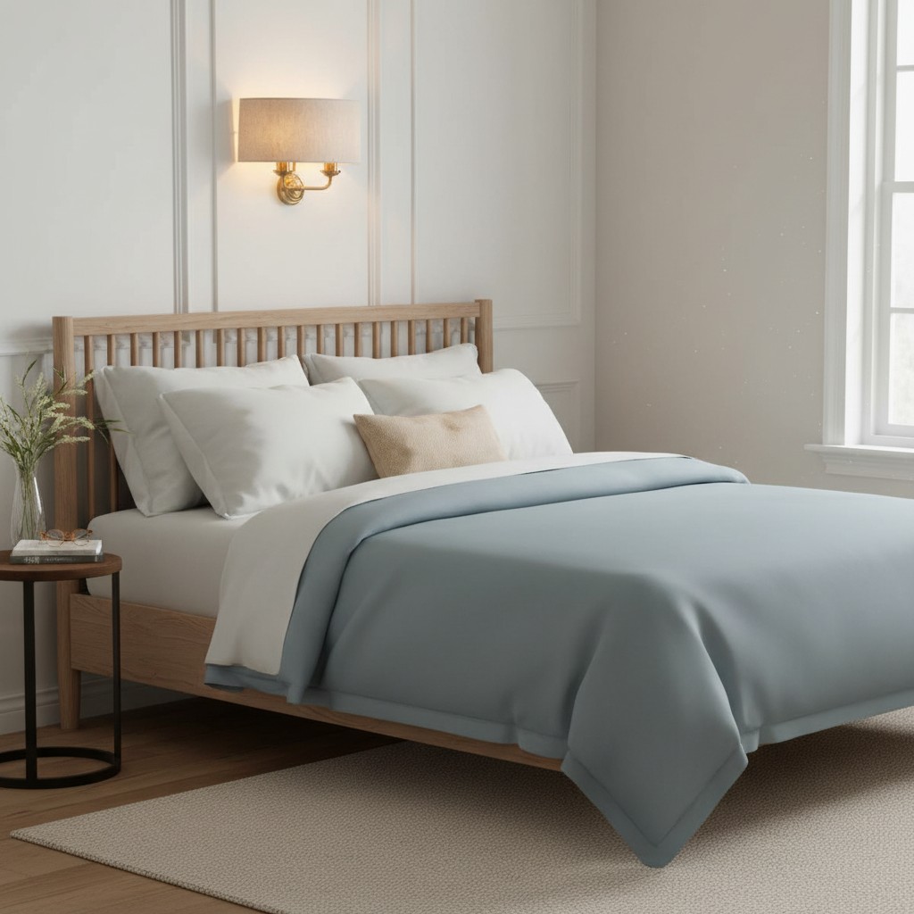 Tela wall sconce in bedroom setting