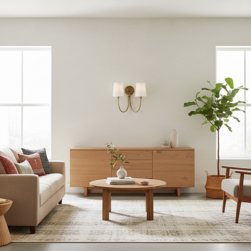 Roven wall sconce in living room