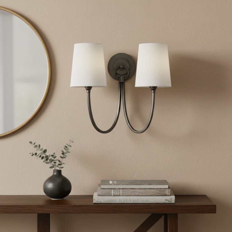 Practical home use wall sconce