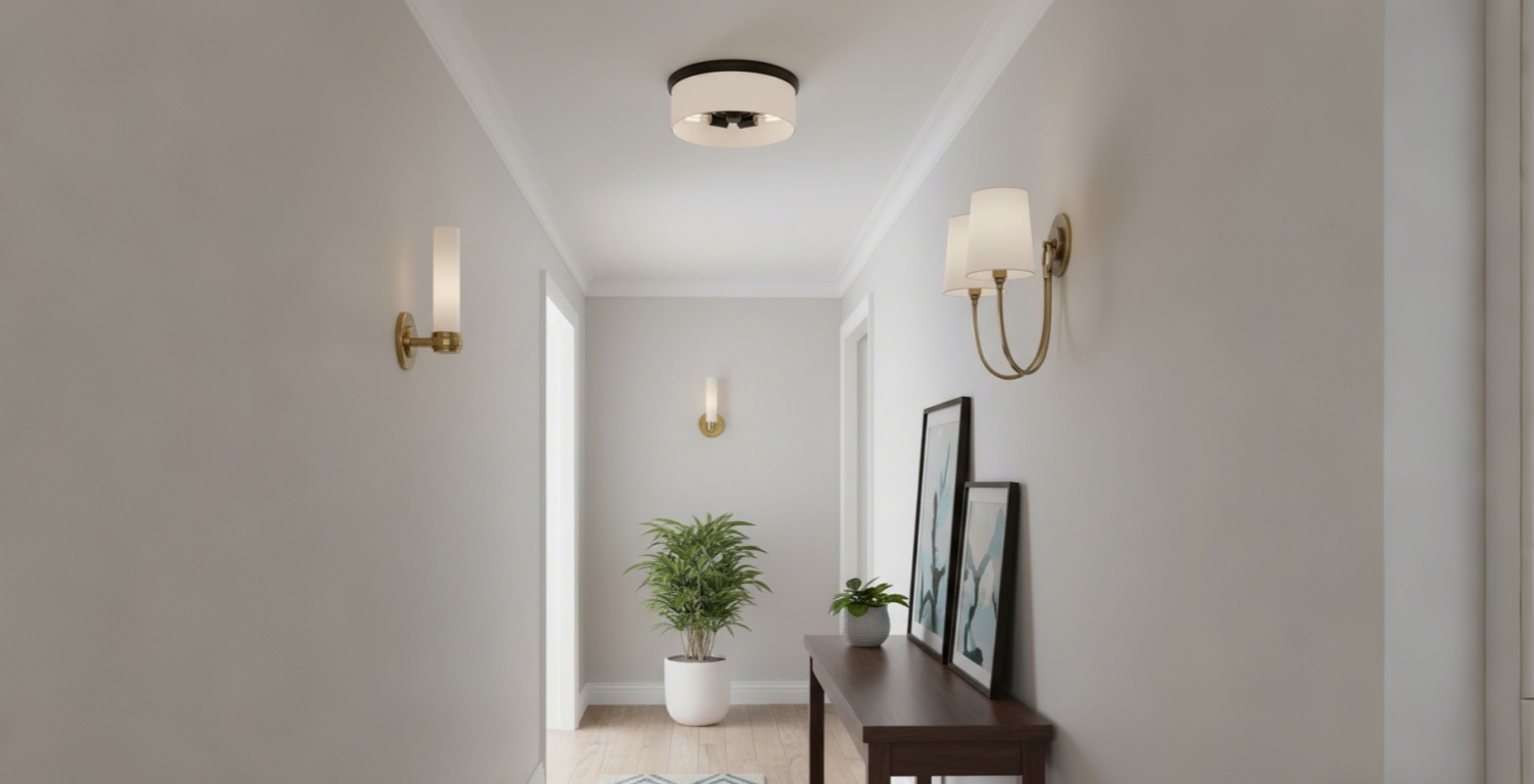 Discover Roven lighting series hallway scene
