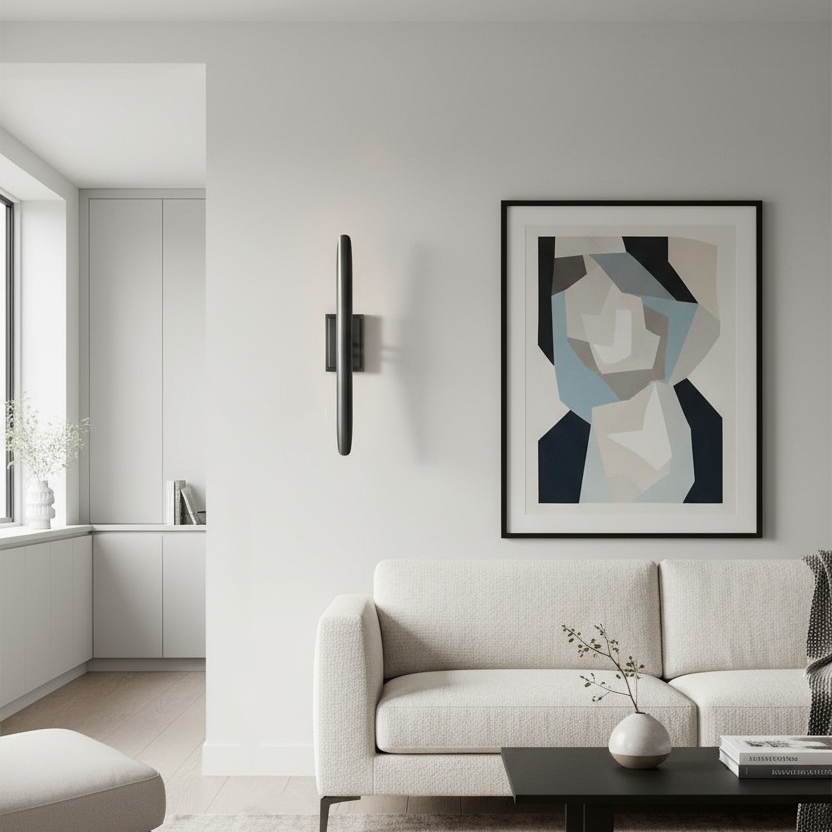 Aplique de pared Modo en un salón luminoso