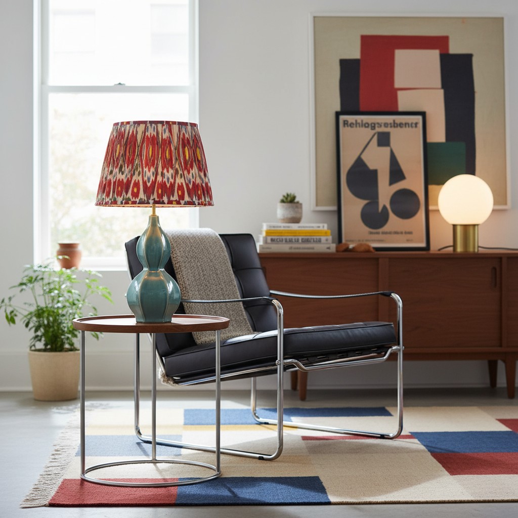 Customer lounge with Thalune table lamp