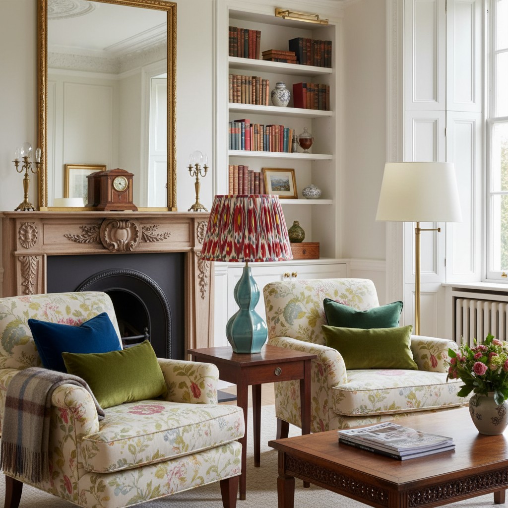 Thalune table lamp styled in a lounge room