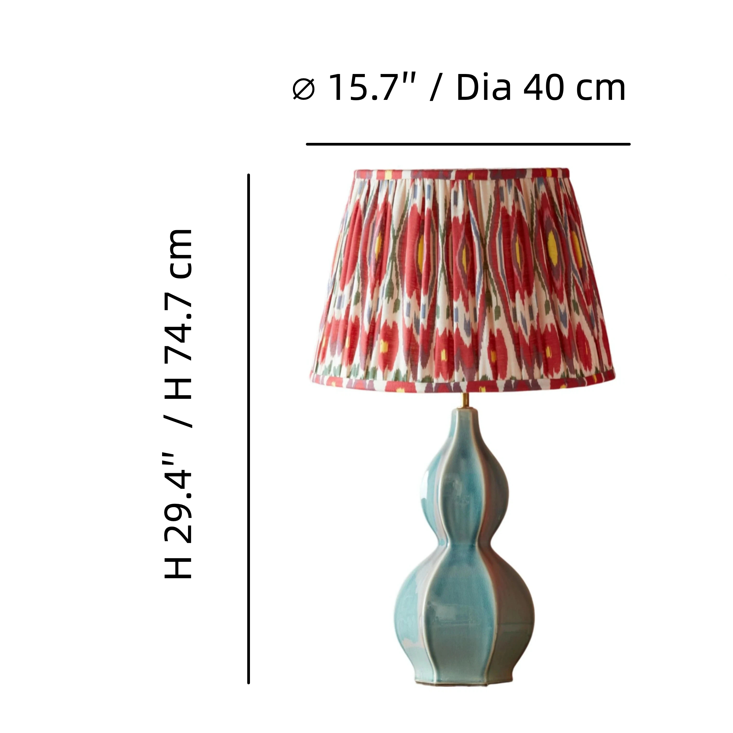 Thalune table lamp size reference