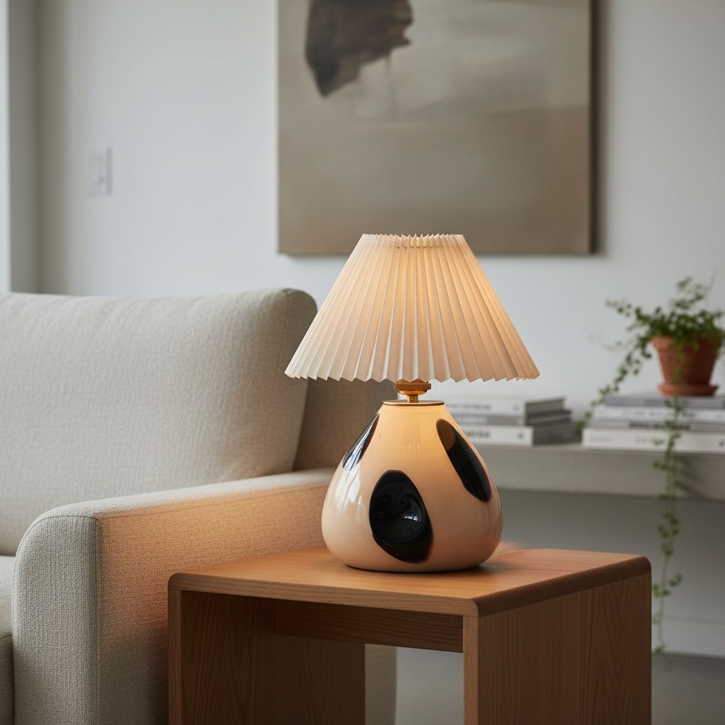 Undara table lamp beside a sofa