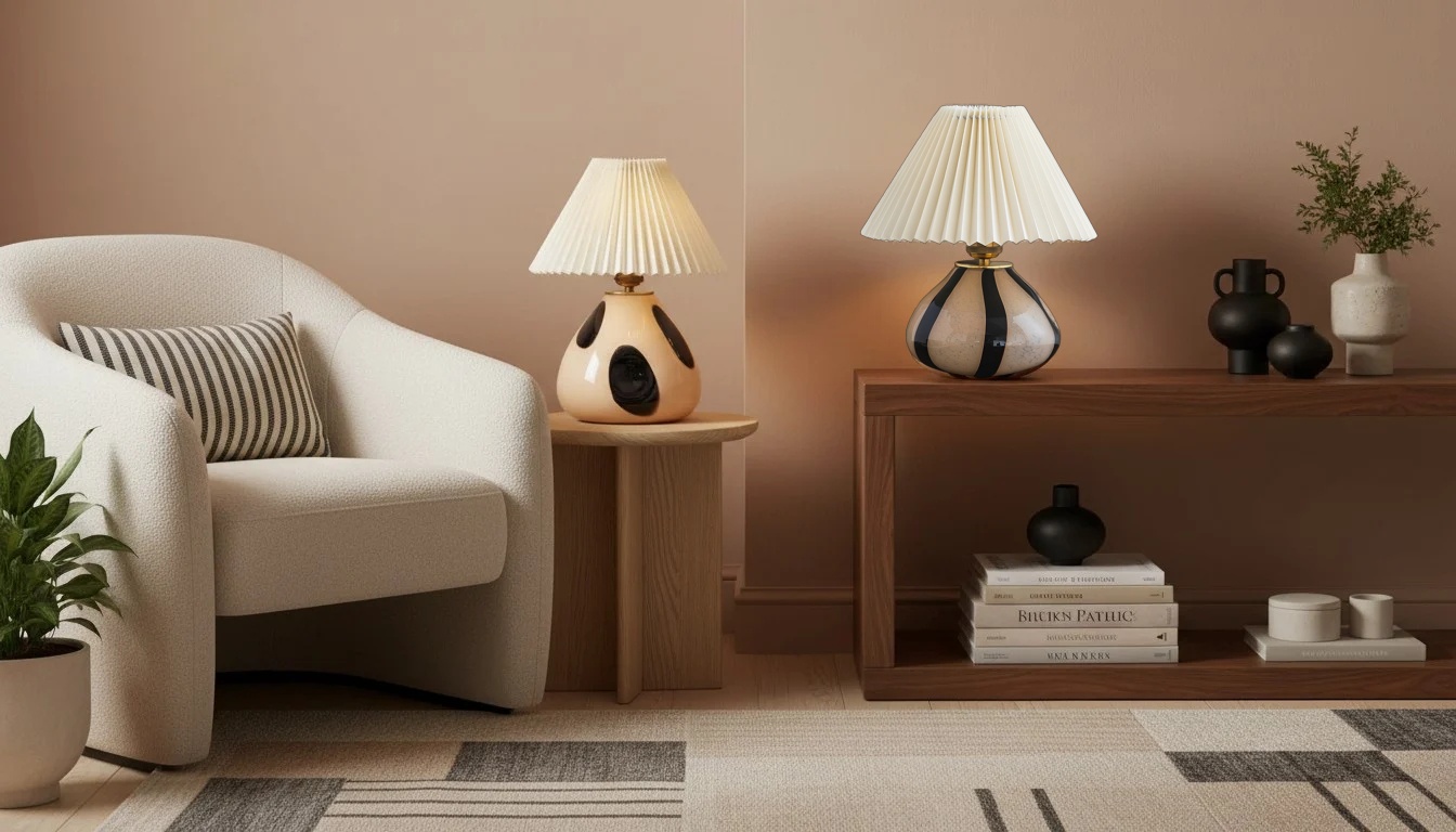 Undara table lamps in a room setting