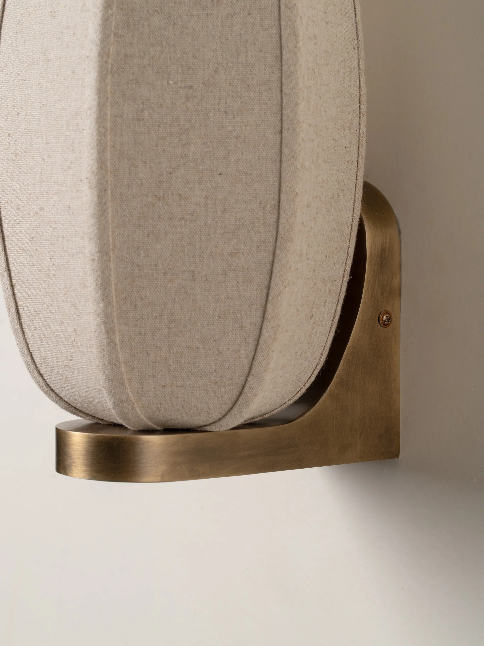 Side detail of Loomis wall light