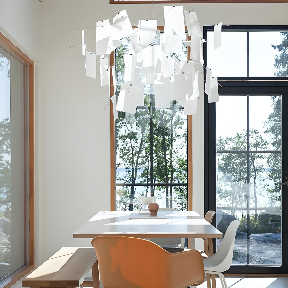 Renee Creative Picture Pendant Light over dining table