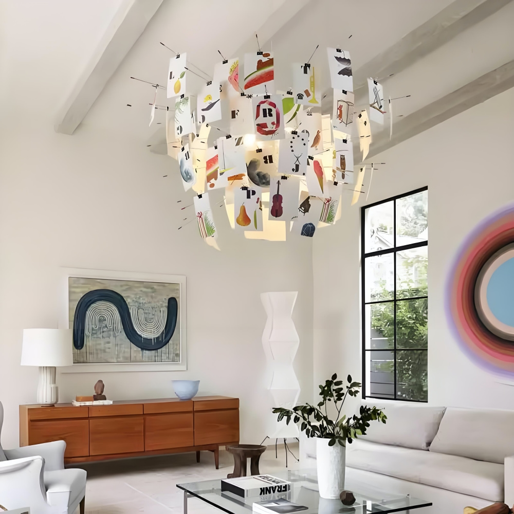 Renee Creative Picture Pendant Light in living room